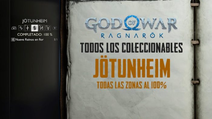 Guía God of War Ragnarok TODOS LOS COLECCIONABLES por reino Trofeos PSN