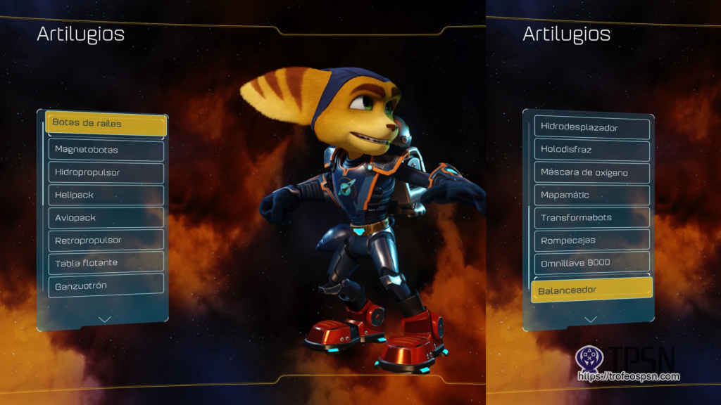 Todos los artilugios Ratchet and clank Todos los artilugios Ratchet and clank