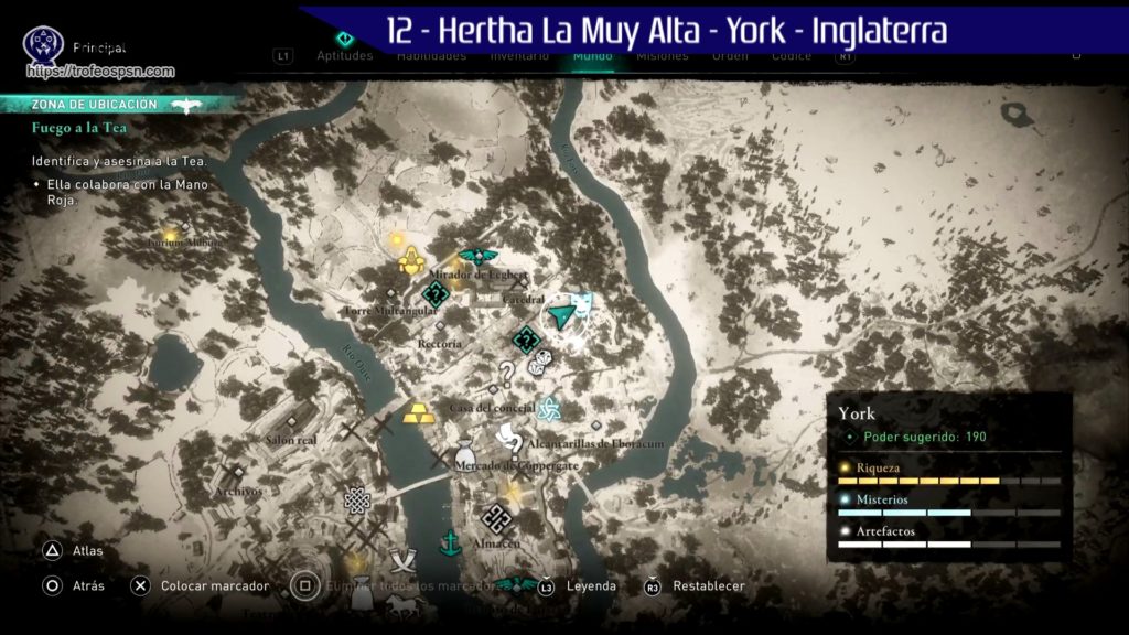 Escarnio 12 - Hertha La Muy Alta - York - Inglaterra - Guía Assassin's Creed Valhalla