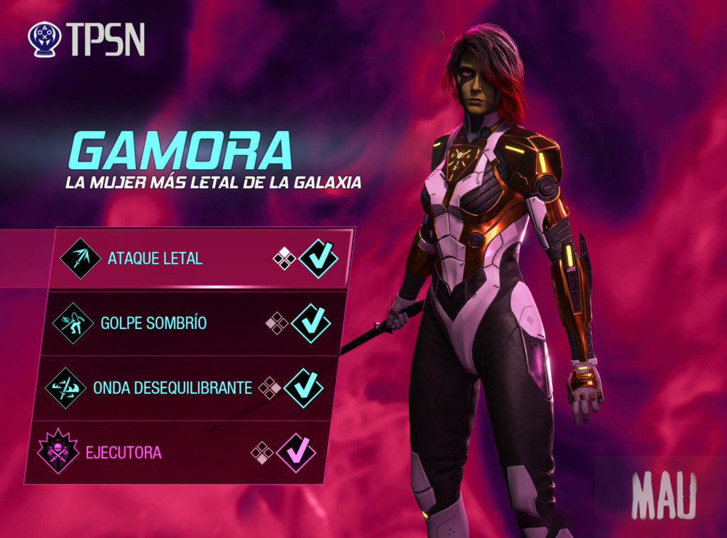 Todas las habilidades de Gamora