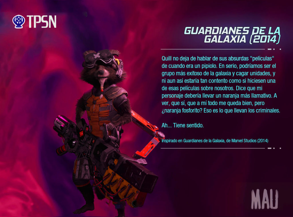 Traje Rocket Guardianes de la Galaxia 2014