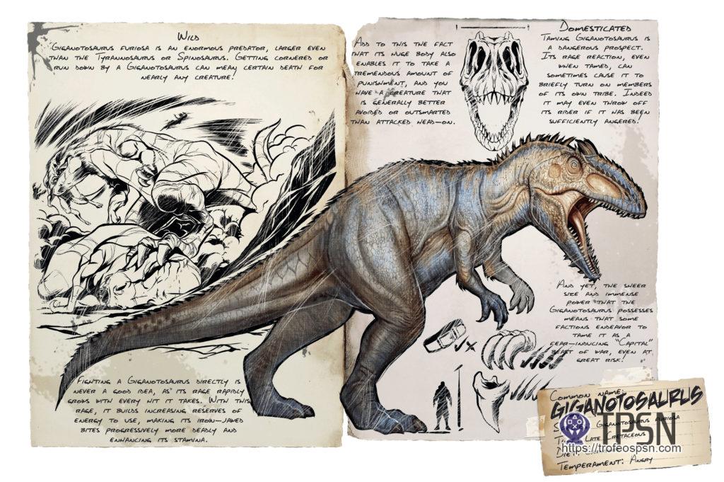 dinosaurio giga ark survival evolved
