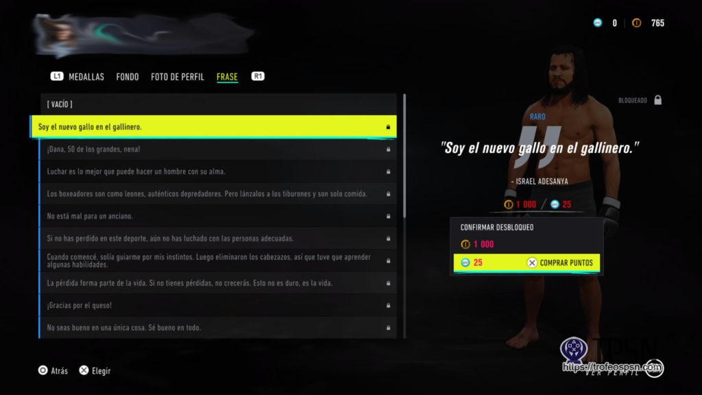 trofeo palabras de sabidrĂa ufc 4 ps4 ps5 trofeo palabras de sabidrĂa ufc 4 ps4 ps5