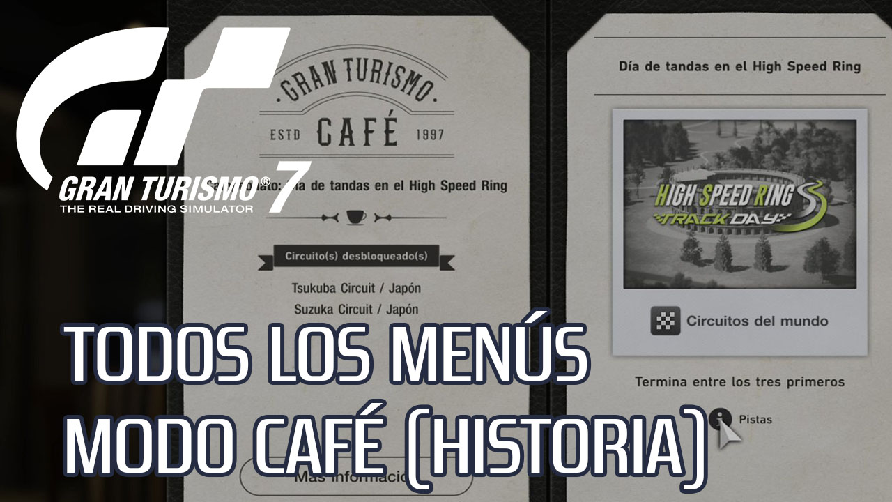 Gran Turismo 7: todos los Libros de Menú del Café y sus recompensas