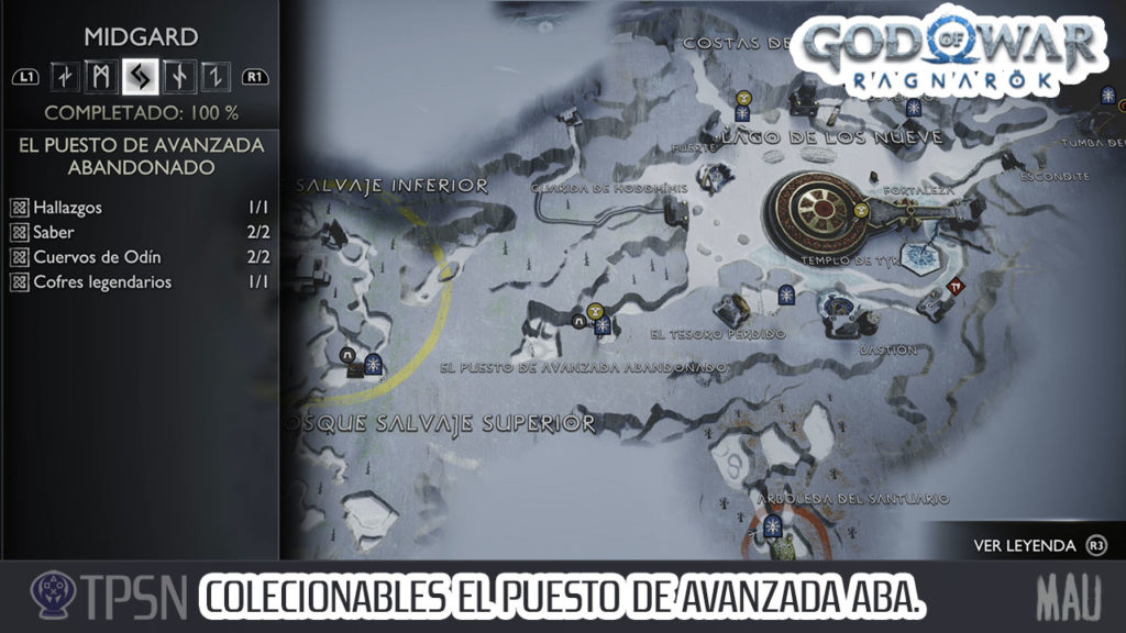 COLECCIONABLES EL PUESTO DE AVANZADA ABANDONADO - MIDGARD - GOD OF WAR RAGNAROK
