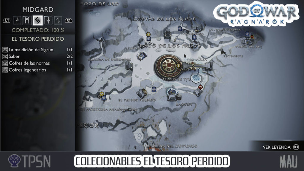 COLECCIONABLES EL TESORO PERDIDO - MIDGARD - GOD OF WAR RAGNAROK