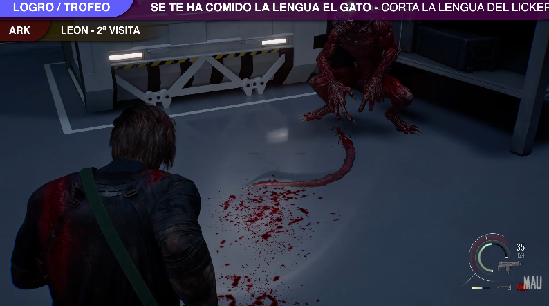 Trofeo Se te ha comido la lengua el gato - Corta la lengua de un licker β2 con el hacha